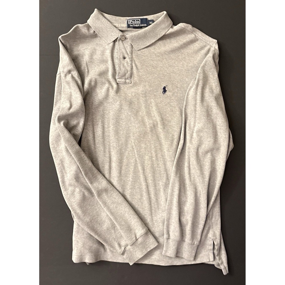 Polo Ralph Lauren Mens Long Sleeve Shirt - size XL, Gray, Buttoned